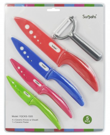 Ceramic Knives set Color Ceramic Knife Set With Sheaths - Super